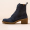 Bottines à talon et lacets en cuir suédé - El naturalista