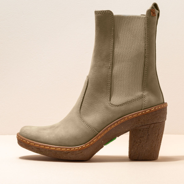 Bottines chelsea à talon recyclé - Beige - El naturalista