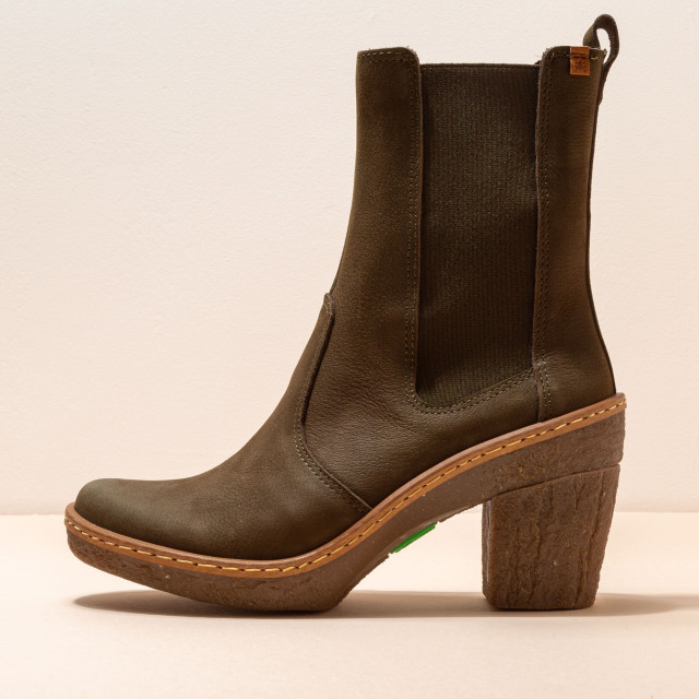 Bottines chelsea à talon recyclé - Kaki - El naturalista