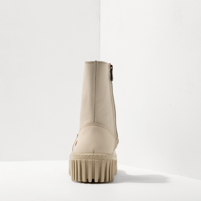 Bottines plateforme en cuir - Blanc - art