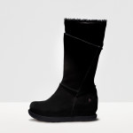 Bottes plateforme en cuir suédé - art