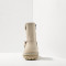 Bottines plates en cuir gras - Beige - art