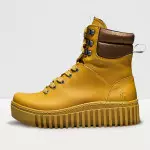 Bottines à lacets et plateforme - art