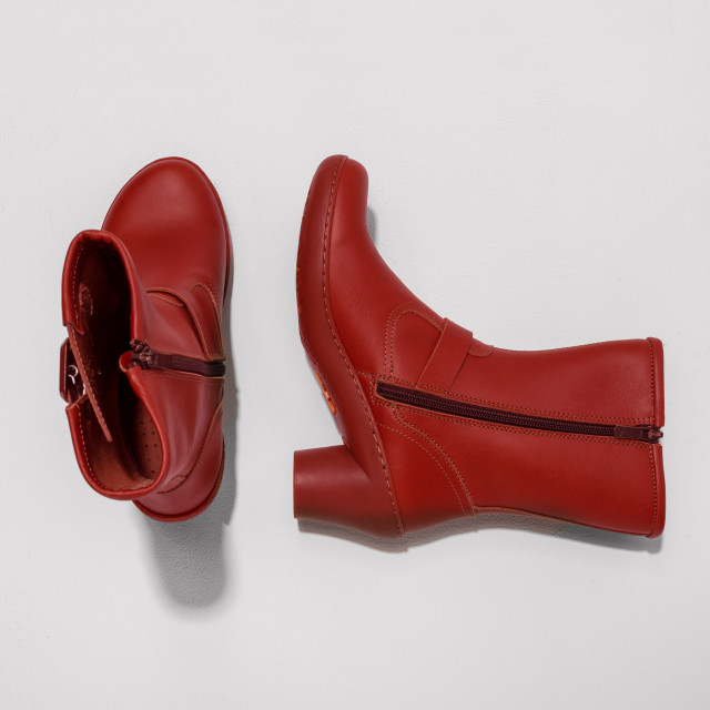 Bottines à talon à boucles - Rouge - art