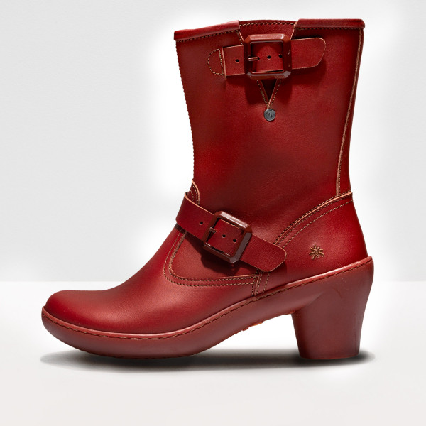 Bottines à talon à boucles - Rouge - art