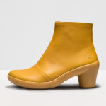 Bottines à talon en cuir mat - art