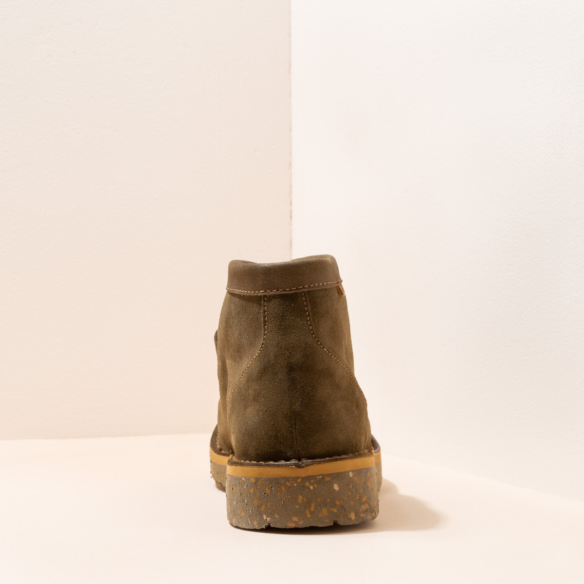 Low boots en cuir suédé - Kaki - El naturalista