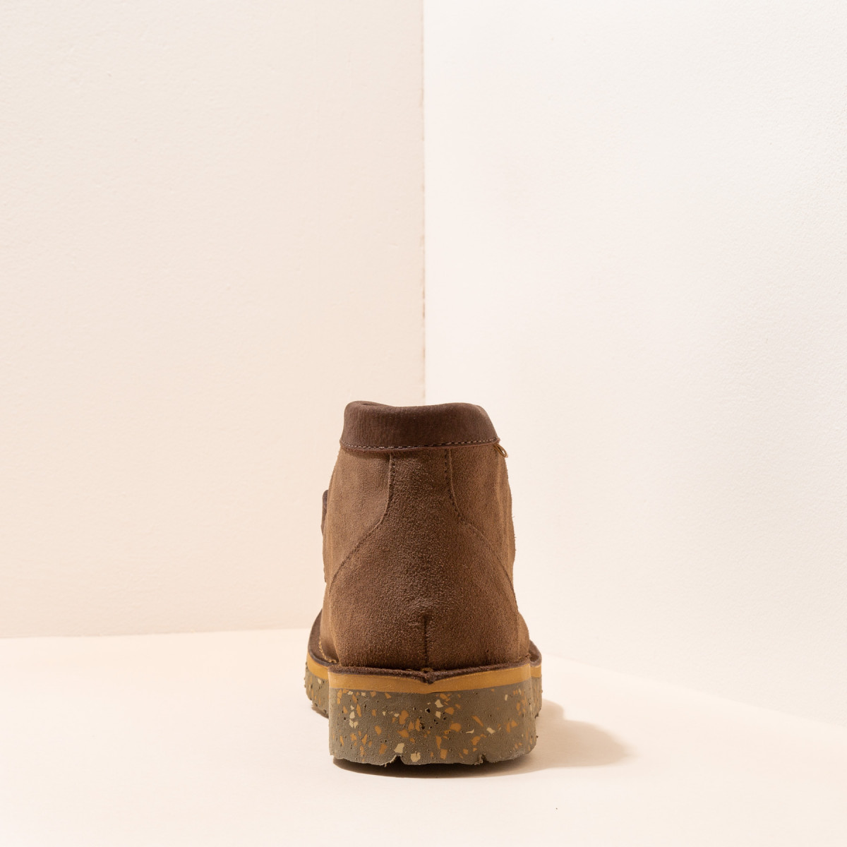 Low boots en cuir suédé - Marron - El naturalista