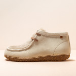 Chaussures confortables en daim et fausse fourrure - Beige - El naturalista