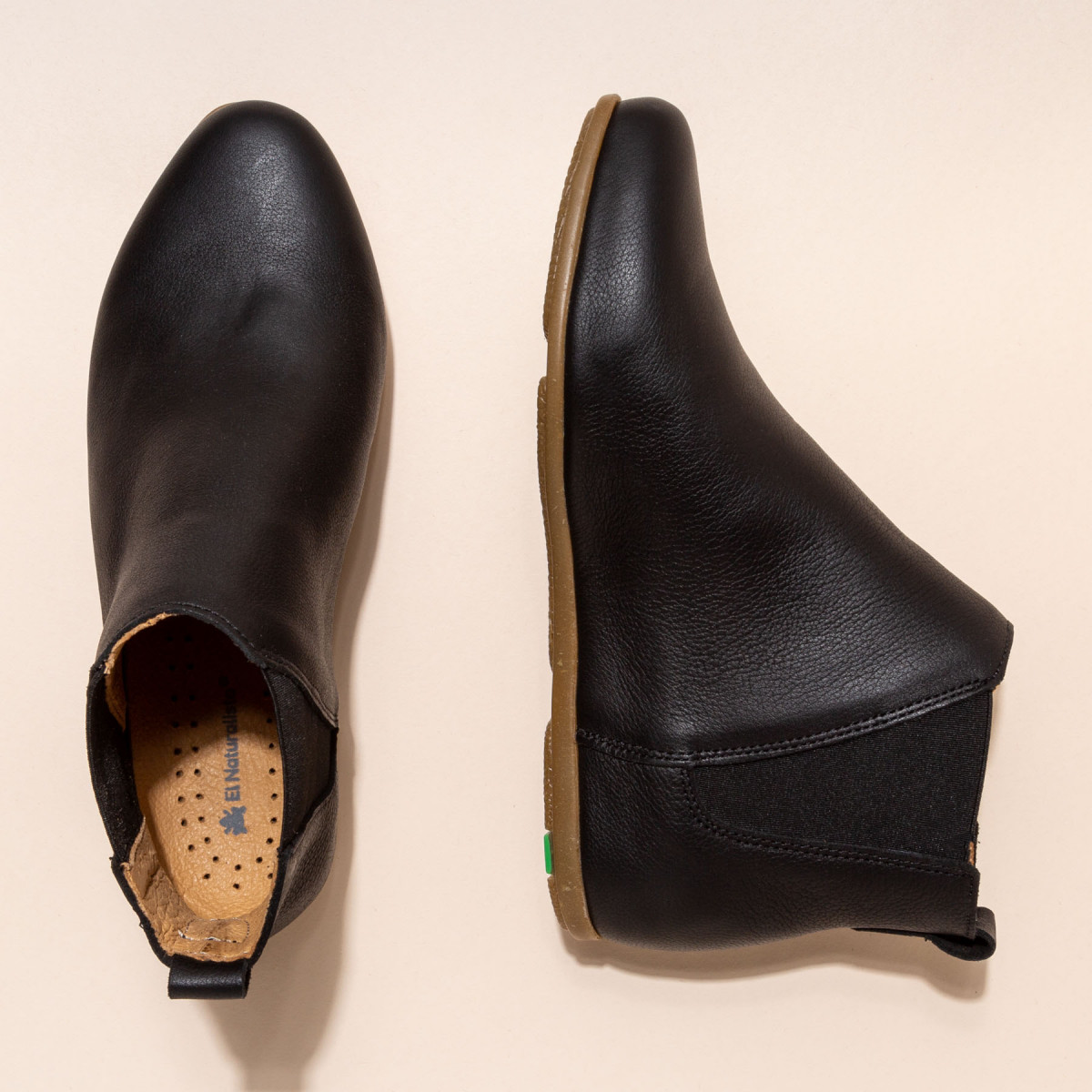 Chelsea boots en cuir - Noir - El naturalista