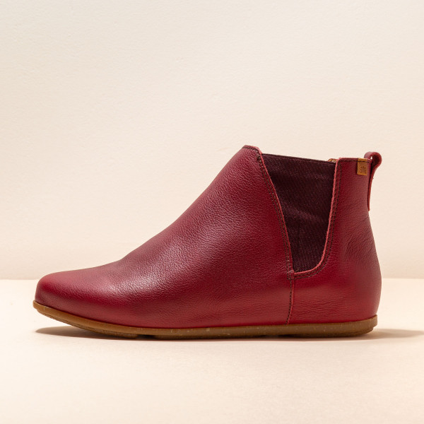 Chelsea boots en cuir - Rouge - El naturalista