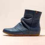 Bottines plates en cuir drappé - El naturalista