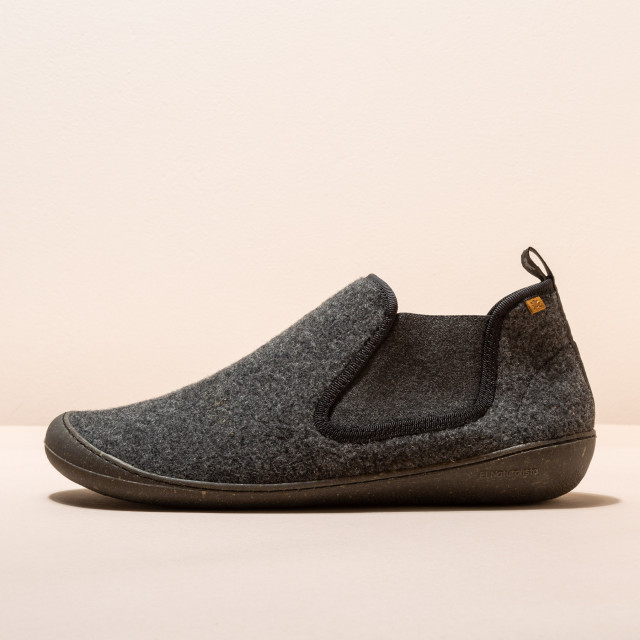 Chaussons montants en laine - Noir - El naturalista