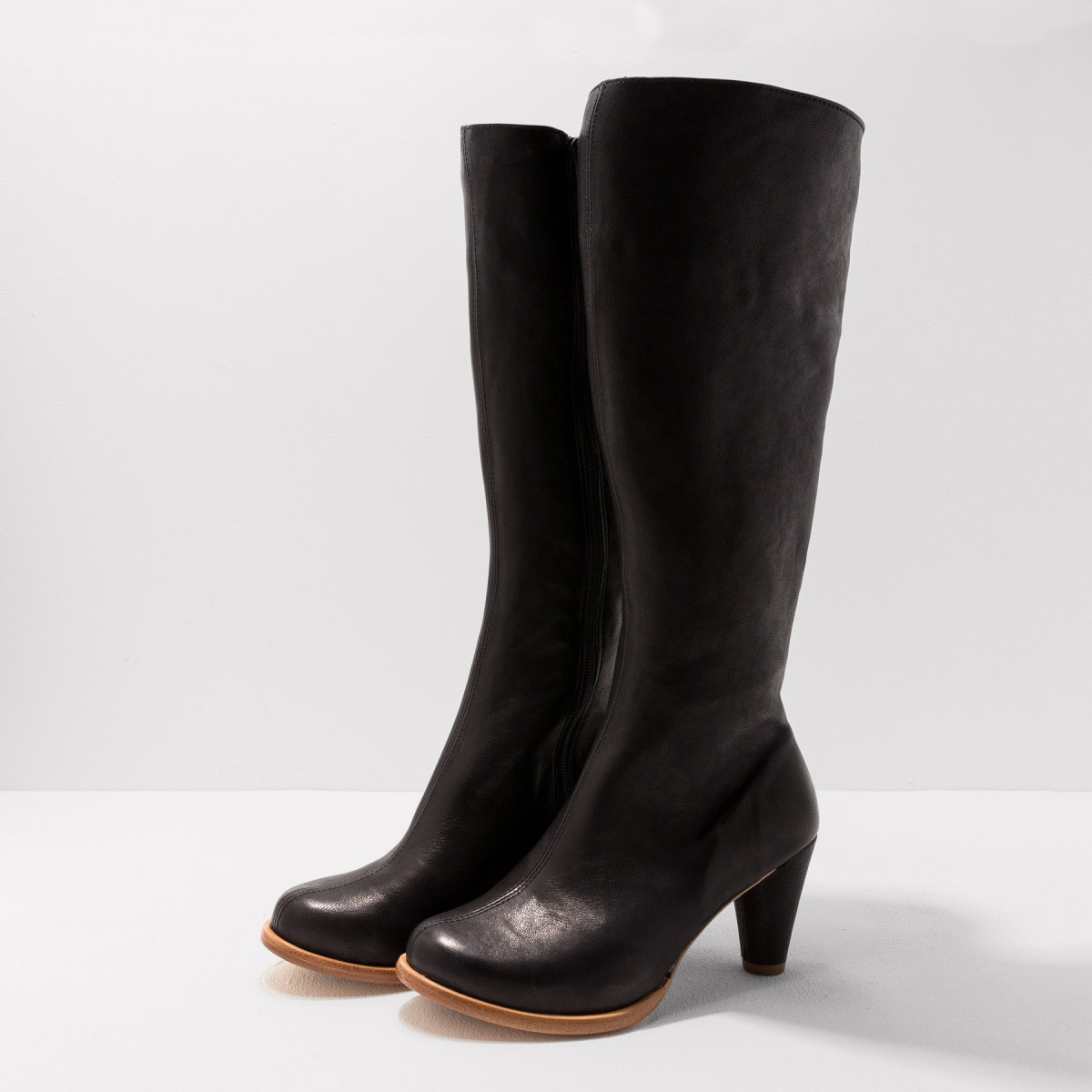 Bottes à talon cubain - Noir - Neosens