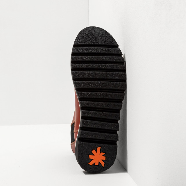 Baskets montantes en cuir - art