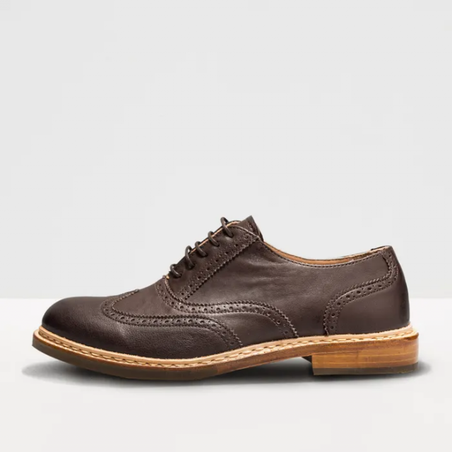 Derbies en cuir à bout golf fleuri et semelles en gomme Homme - Neosens