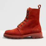 Bottines à lacets en cuir suédé - art