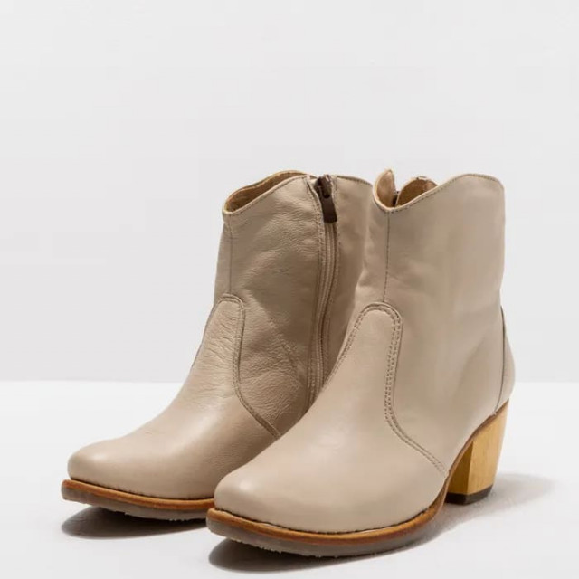 Bottines santiag en cuir - Crème - Neosens