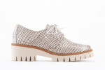 Derbies en cuir effet peau de serpent - Lince