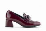 Mocassins à talon en cuir verni - Lince