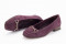 Ballerines petit talon en daim - Pourpre - Lince