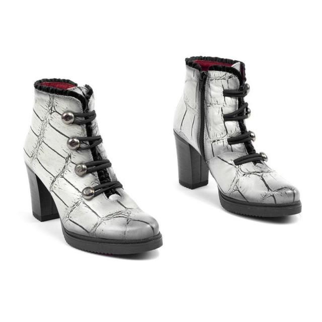 Bottines à talon en cuir patiné - Jose Saenz