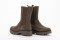 Bottines chelsea style mocassin en daim - Kaki - Lince