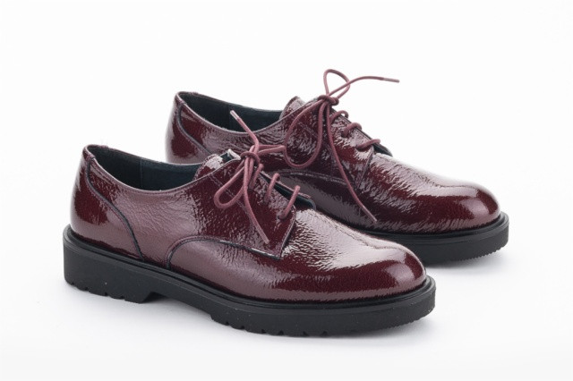 Derbies femme vernis - Bordeaux - Lince