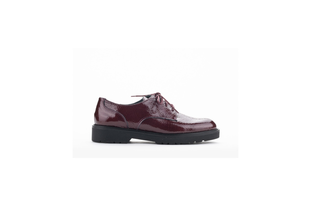 Derbies femme vernis - Bordeaux - Lince