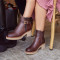 Bottines à talon à boucle dorée - Marila