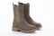 Bottines chelsea style mocassin en daim - Taupe - Lince