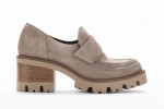 Mocassins à talon cranté en daim - Lince