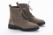 Bottines à lacets en cuir - Taupe - Lince