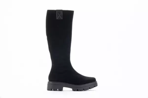 Bottes à talon en daim - Noir - Lince