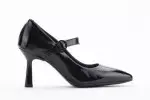 Escarpins en cuir verni avec languette - Lince
