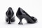 Escarpins petit talon en cuir verni - Noir - Lince