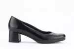 Escarpins talon carré en cuir - Lince