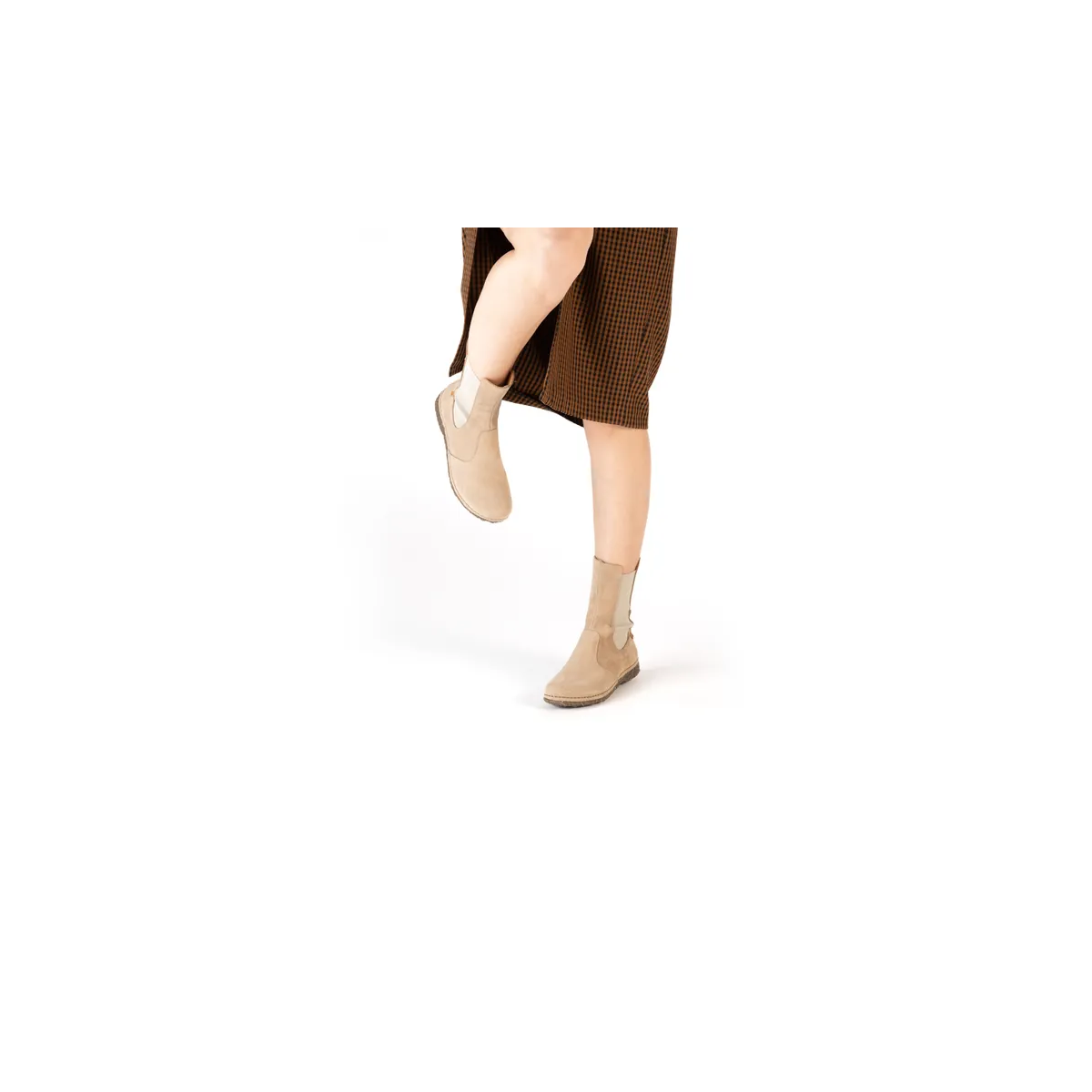 Bottines chelsea montantes - Beige - El naturalista