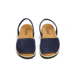 Minorquines en cuir anatomique enfant - Castell Menorca