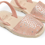 Minorquines en cuir avec étoiles enfant - Castell Menorca
