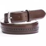 Ceinture en cuir poinçonnée - michel