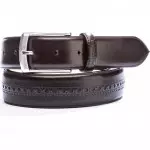 Ceinture en cuir poinçonnée - michel