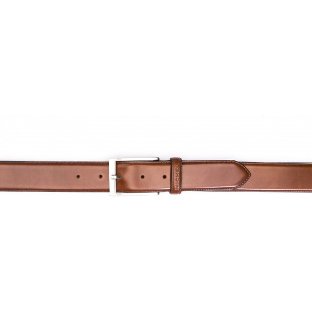 Ceinture en cuir lisse - Marron - michel