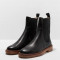 Bottines chelsea en cuir lisse - Noir - Neosens