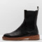 Bottines chelsea en cuir lisse - Noir - Neosens