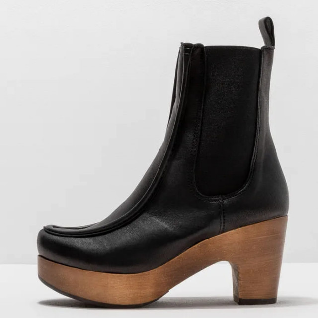 Bottines chelsea à talon et plateforme - Noir - Neosens