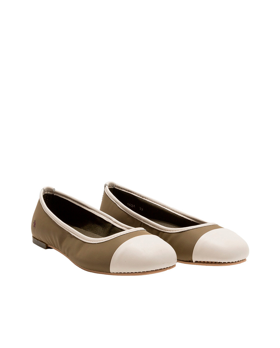 Ballerines bi-couleurs - Beige - art