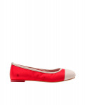 Ballerines bi-couleurs - Rouge - art