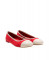 Ballerines bi-couleurs - Rouge - art