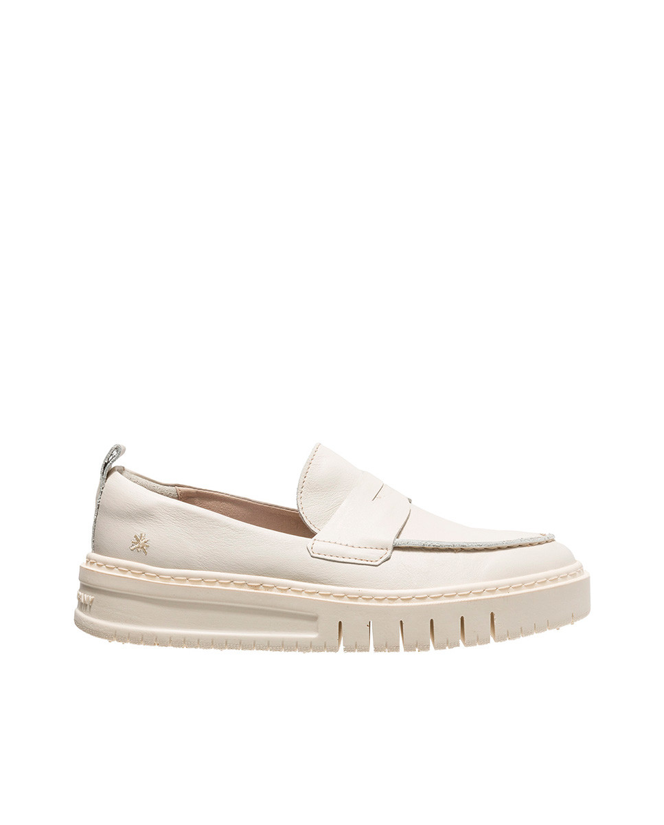 Mocassins plateforme en cuir - Beige - art